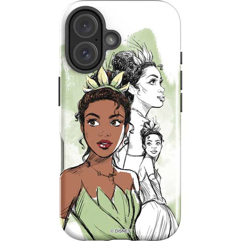 Disney Princess Tiana Sketch iPhone 16 Impact Case
